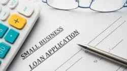An application for a small business loan