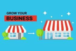 Growing business or store from small to bigger as success
